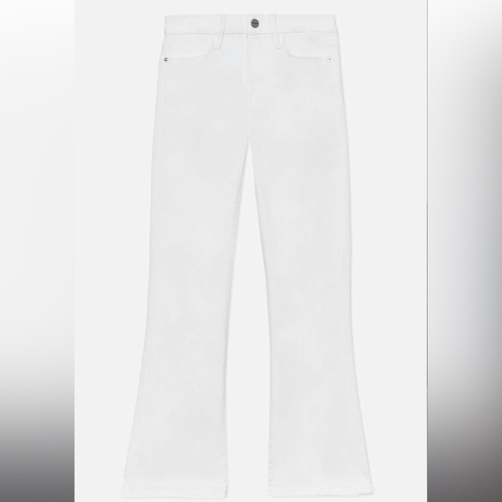 Frame Denim High Rise White cropped Jeans NWT